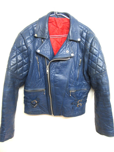 Vintage 70er blaue leder - vintage,