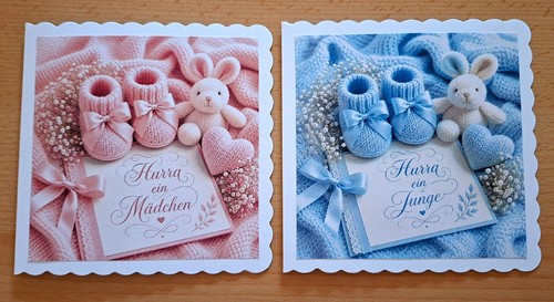 Grusskarte babyschuhe - grusskarte, °babyschuhe