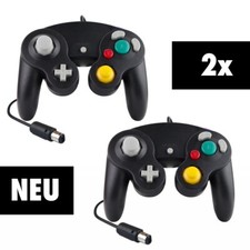 2x Controller GamePad JoyPad 🎮 schwarz - Nintendo GameCube (NEU) 🆕✅