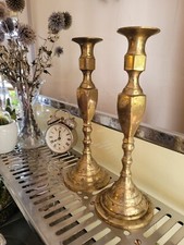 2 große goldfarbene Kerzenständer 29cm Höhe Hochzeitsdeko