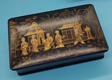 antike China Lackschatulle
