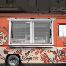 Imbissstand Servierfenster