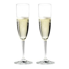 Riedel Vinum 6416/08 Champagner Flöte, 2-teiliges Set, Kristallglas