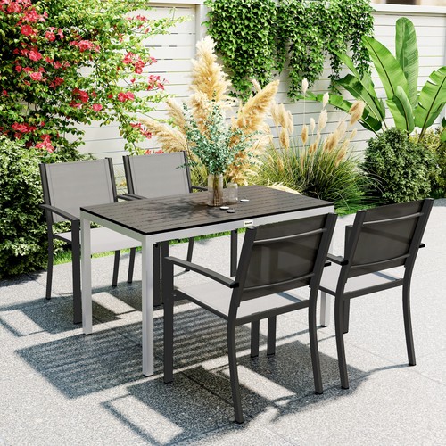 Outsunny gartentisch aluminium - gartentisch,