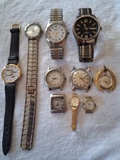 10 Watches Lot For Parts Or