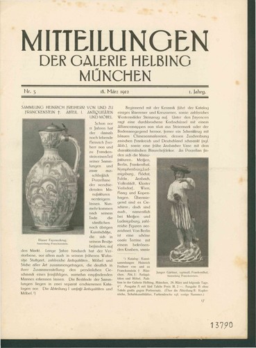 Mitteilungen der galerie - mitteilungen,