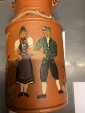 Kleine Milchkanne, Donaueschingen , Bauernmalerei, Dekoration, Metall, 21 cm