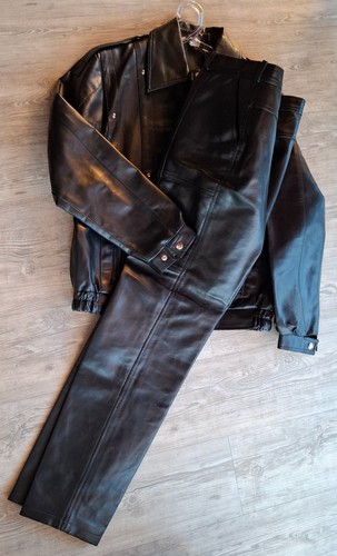 Lederkombi s schwarz - s,,