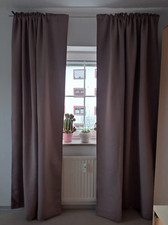 TCM  Schals Gardinen Schlaufenschals ca. H 240 x B 140.  Beige