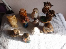 Deko Figuren kleine Eulen Sammlung