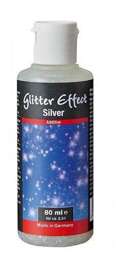 Glitter effect silber - silber, 80