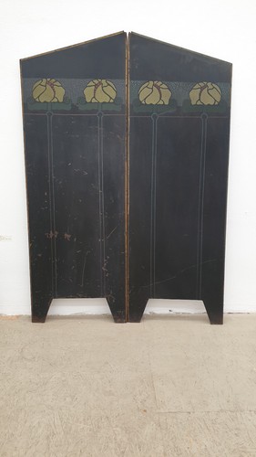 Ofenschirm aus metall 1900 - um,