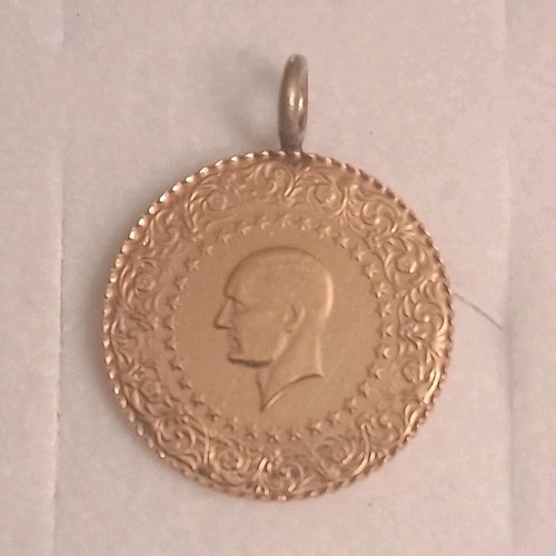 22k gelbgold münzanhänger - 22k,