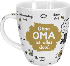 Tasse mit Spruch Ohne Oma ist