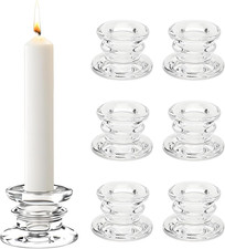 Glas Kerzenhalter Set 6 Stück