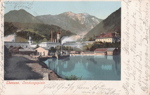 Ebensee 1903 dampfschiff - 1903, am