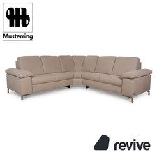 Musterring Stoff Ecksofa Beige
