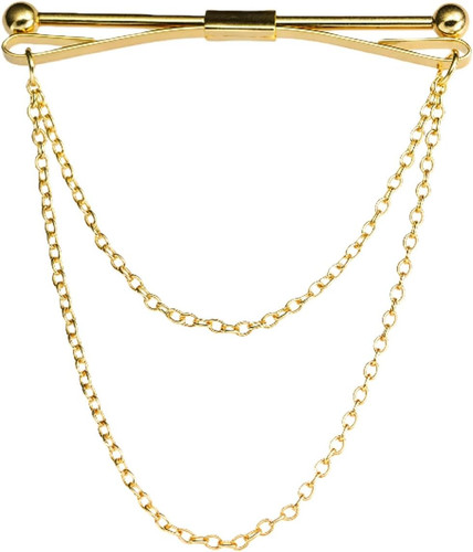 Krawattennadel mit kette - krawattennadel,