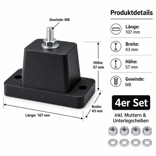 Schwingungsdämpfer m8 - schwingungsdämpfer,
