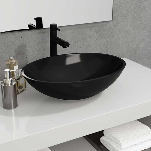Waschbecken glas 50x37x14cm - glas,