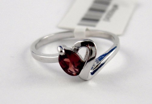 K96 granat ring oval - granat,
