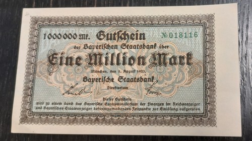 Million mark 1923 geldschein - mark,
