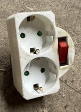 2er Stecker, Energie sparen, Steckdose, Verteilerdose, Strom, Elektro Dose, Haus