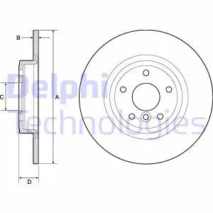 Bremsscheibe voll bg4766c - 2x,