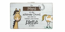Metall Schild Pferde Ein Pferd