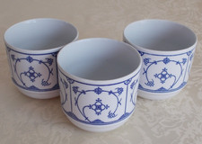 3 Kaffeebecher 280ml Jäger Eisenberg Blau Saks Strohblume Indischblau Kaffeepott