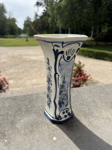 Vase keramik delft viereckig - vase,