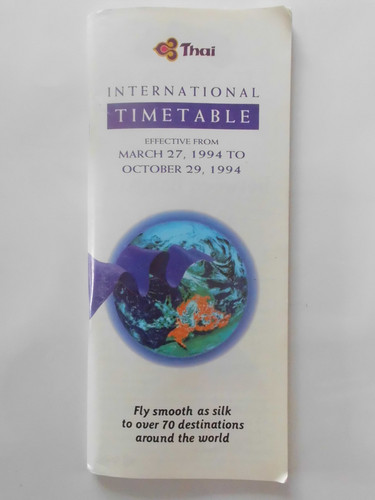 System timetable thai airways - timetable,
