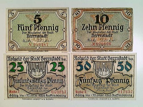 Notgeld stadt herrnstadt i - notgeld,,