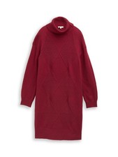 TOM TAILOR Strickkleid 1049141 mit stilvollem Rollkragen und Seitenschlitzen