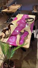 Pink Epoxid Dining Table Top