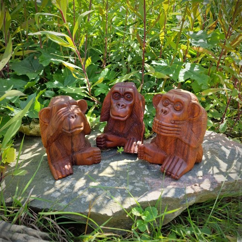 Budawi 3er set holz affen - 3er,
