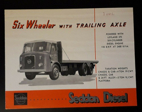 Seddon diesel six wheeler with - seddon,