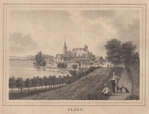 Plön original lithografie - plön,