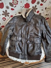 Herren Leder-Jacke Braun