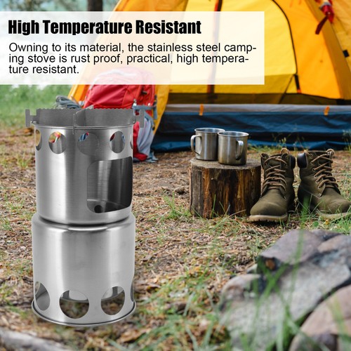 Wood burning camp - wood, stove