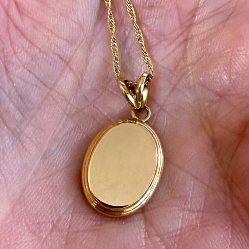 14k gelbgold siegelkette - gelbgold, 18"