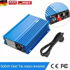 500W Solar Grid Tie Micro Inverter Pure Sine Wave MPPT 12V/24V Battery AC230V CE
