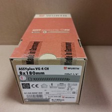 50 Stück Würth Konstruktionsschrauben Holzbauschrauben 8x180 Assy plus VG 4 CH