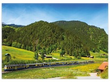 Wallario Teppich Fußmatte ab 50x70cm -Motiv Eisenbahn einer Sommerlandschaft