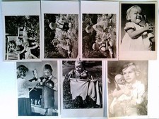 7x Kinder, Fotografien, 7 AK, 6x ungelaufen, 1x geschrieben, ca. 1955-65, Konvol