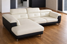 Sofa ecksofa echtes - echtes, leder