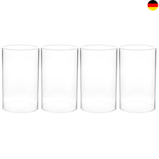 4 Stück Glaszylinder ohne