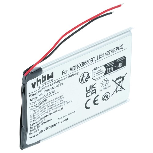 Akku für sony mdr xb650bt - akku,
