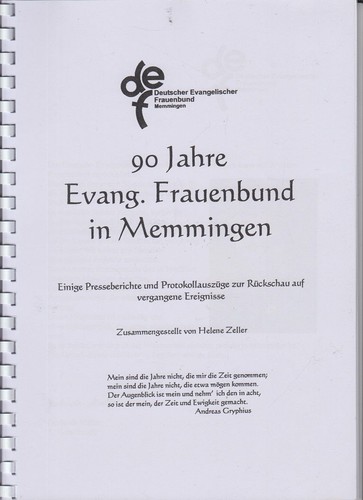Jahre evang frauenbund in - 90, evang.