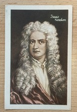 Fri-Ho-Di Margarine Sammelbild Isaac Newton. Fritz Homann A. G. Dissen 